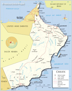 Map of Oman