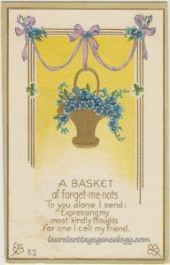 Basket of Forget Me Nots pc1