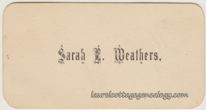 Sarah E. Weathers cc1