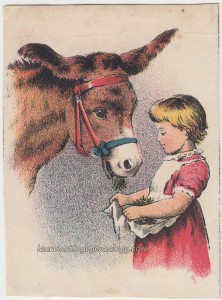 Little Girl And Cow c1