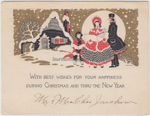 Best Wishes From Mr and Mrs Charles Jaichow c1