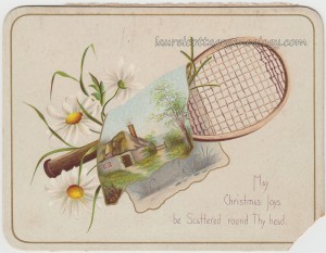 Tennis Lovers Christmas Card c1