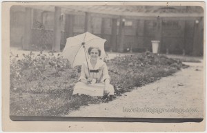 Smiling Woman With Parasol pc1