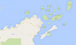Map of Apostle Islands