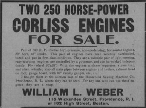 Corliss Engines Ad