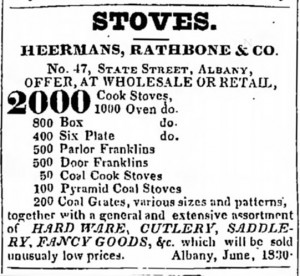 Heermans Rathbone & Co Ad 1830