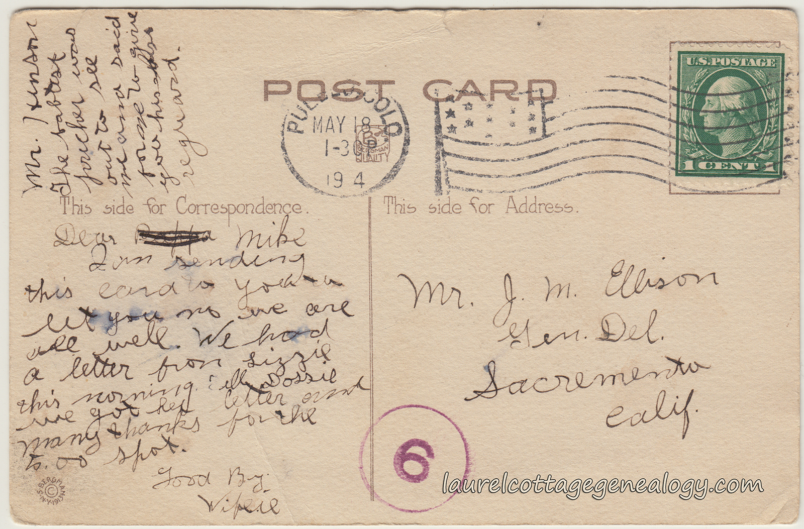 vintage S. Bergman publisher postcards | Laurel Cottage Genealogy